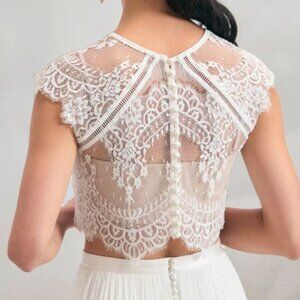 BHLDN Catherine Deane Bridal Itala Lace Toper